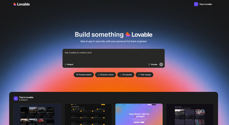 lovable ai for developing apps
